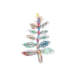 Fern, Recycled Quilling Ornament, hand-crafted from Magazine